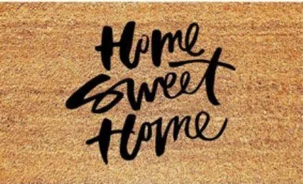 18" x 30" HOME SWEET HOME Non-slip Coir Door Mat