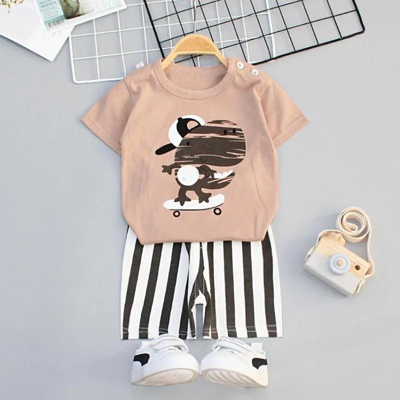 2-piece Thin Pajamas Sets for Toddler Boy Wholesale Children's Clothing