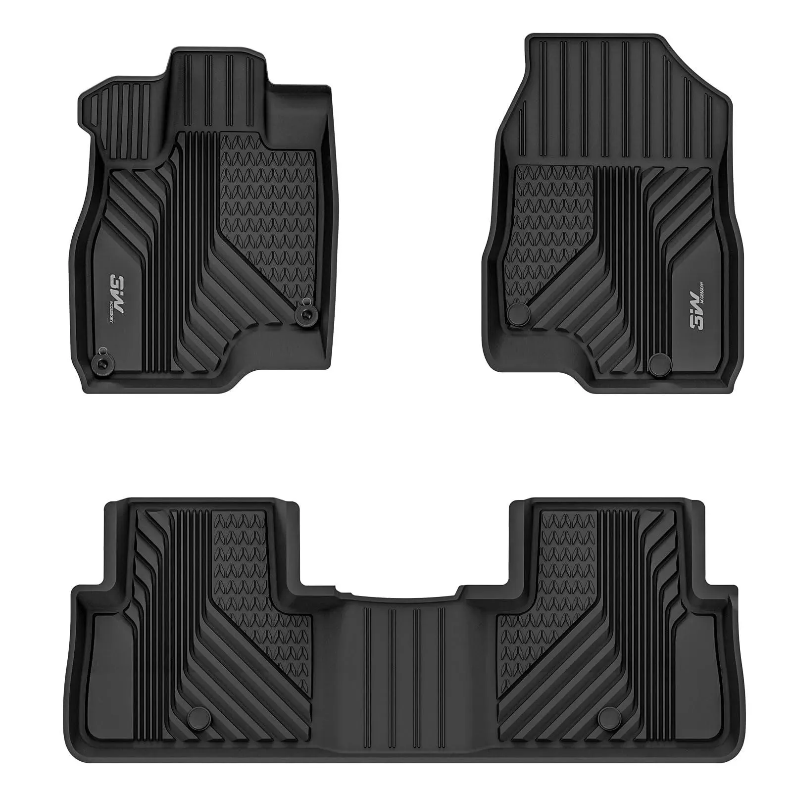 3W Acura RDX 2019-2025 Custom Floor Mats TPE Material & All-Weather Protection