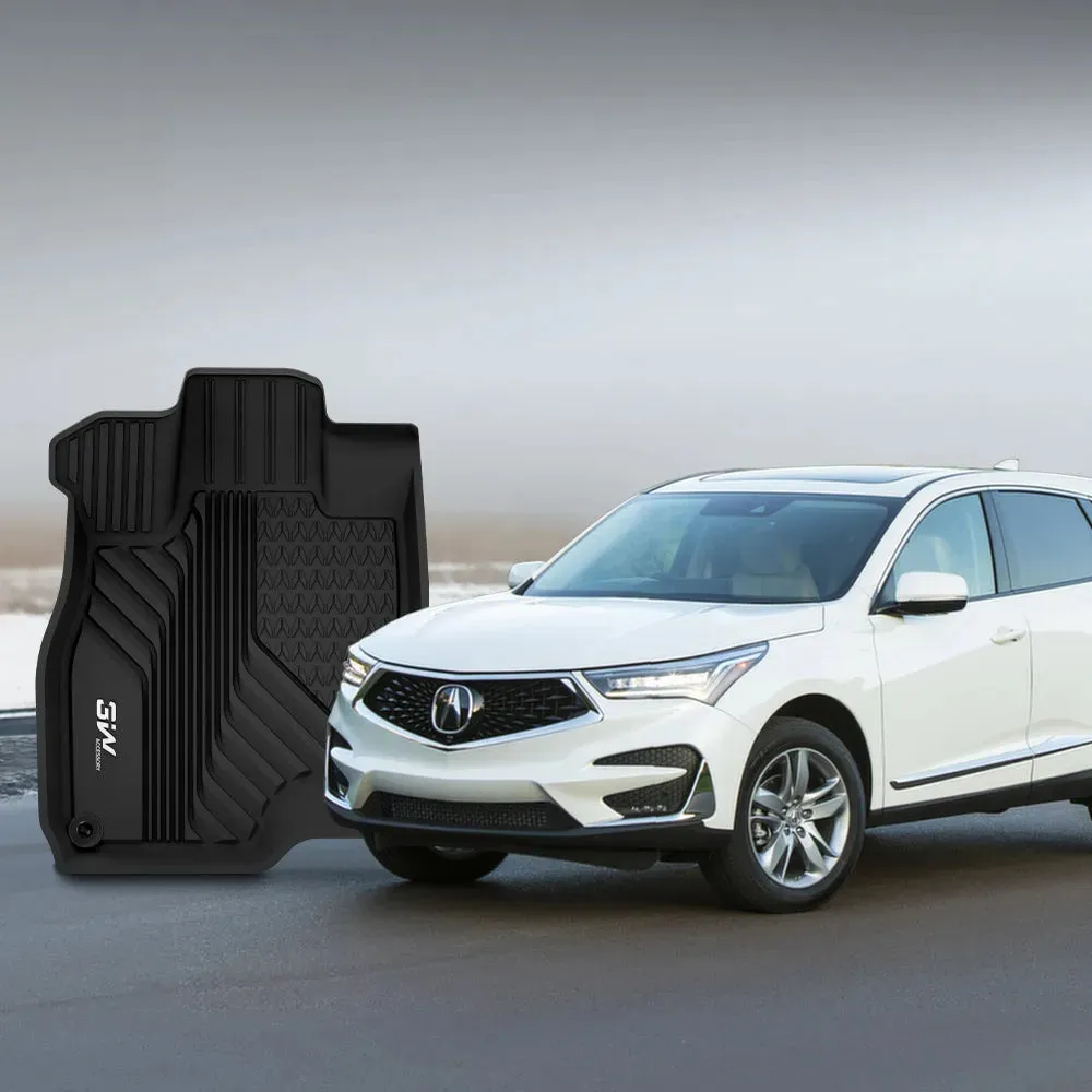 3W Acura RDX 2019-2025 Custom Floor Mats TPE Material & All-Weather Protection