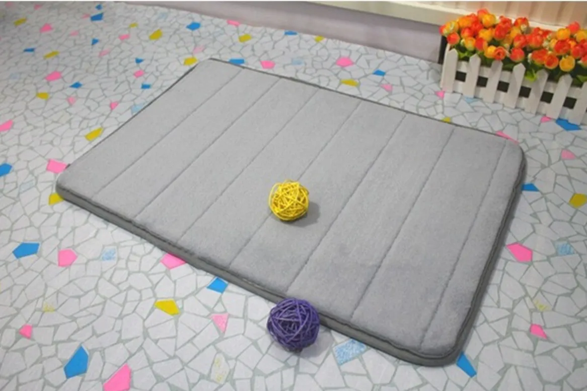 Absorbent Soft Memory Foam Mat Bath Bathroom Bedroom Floor Shower Rug Non-slip