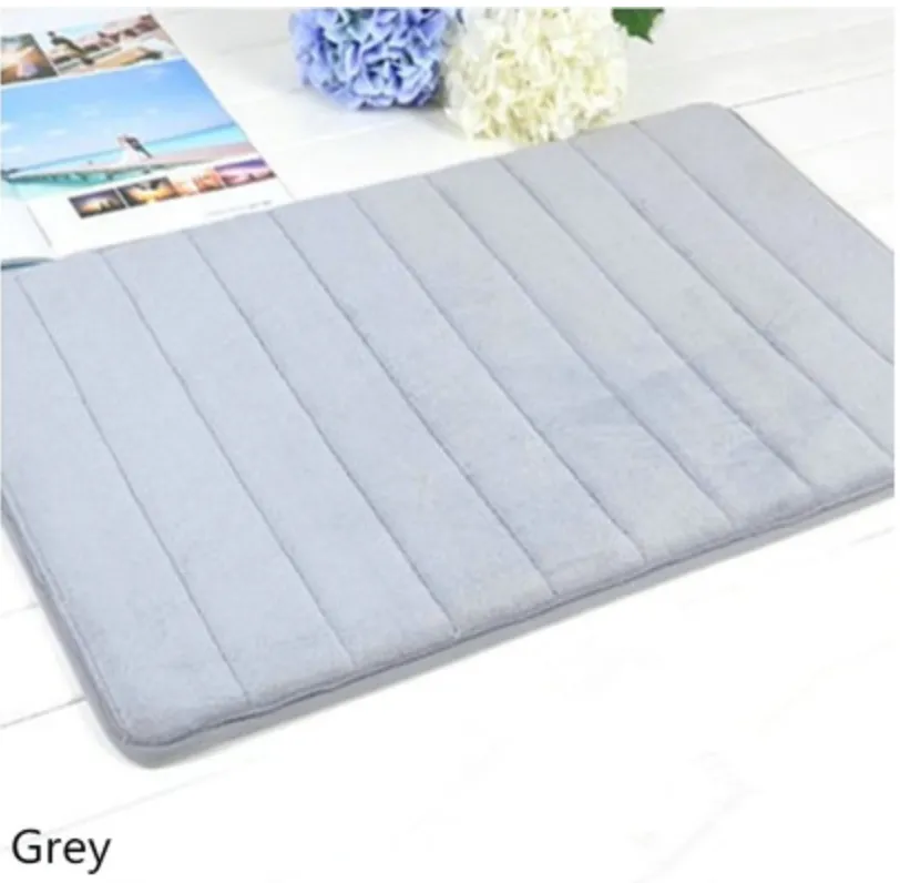 Absorbent Soft Memory Foam Mat Bath Bathroom Bedroom Floor Shower Rug Non-slip