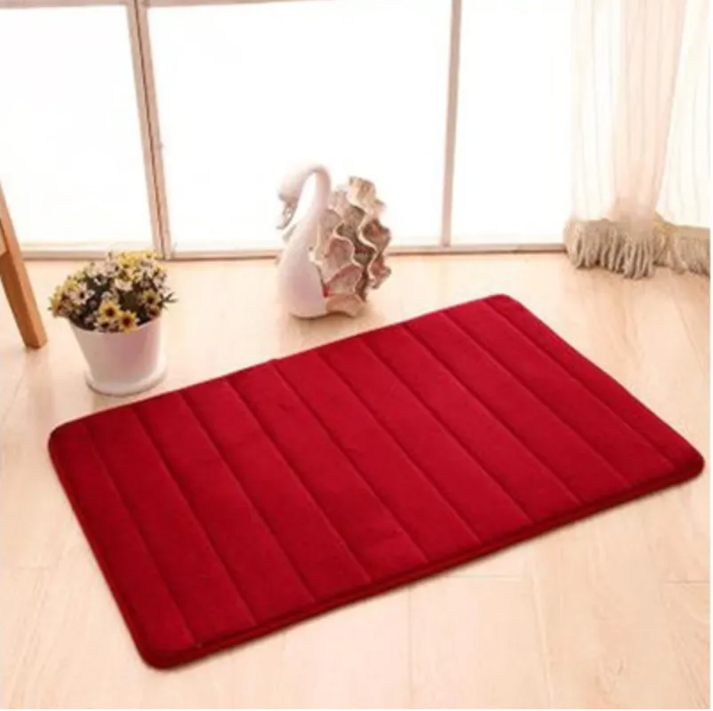 Absorbent Soft Memory Foam Mat Bath Bathroom Bedroom Floor Shower Rug Non-slip