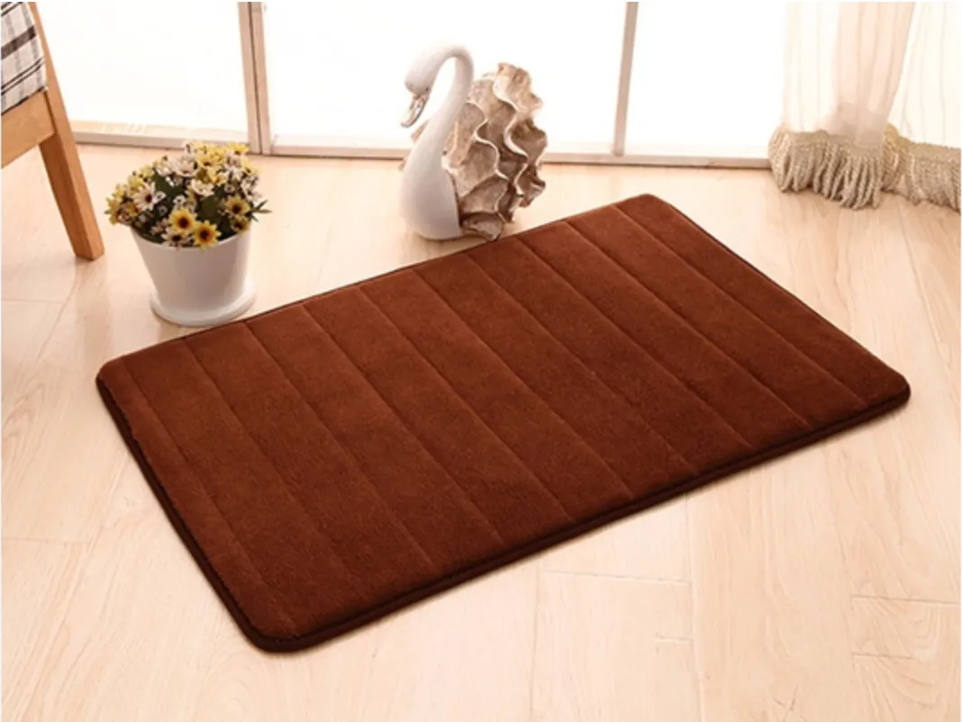 Absorbent Soft Memory Foam Mat Bath Bathroom Bedroom Floor Shower Rug Non-slip