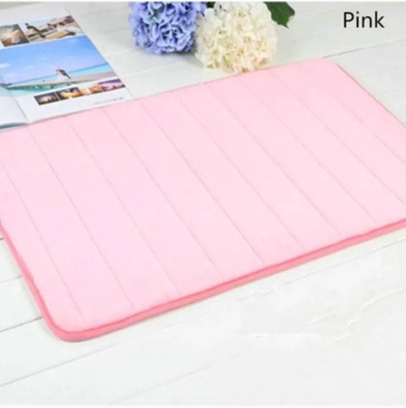 Absorbent Soft Memory Foam Mat Bath Bathroom Bedroom Floor Shower Rug Non-slip