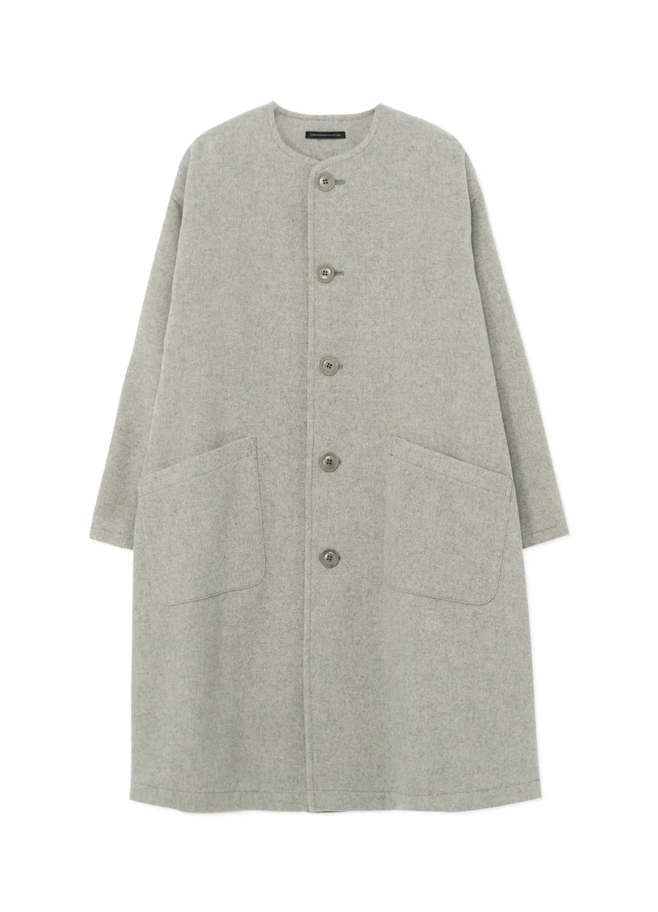 AIRY MOSSER COLLARLESS COAT