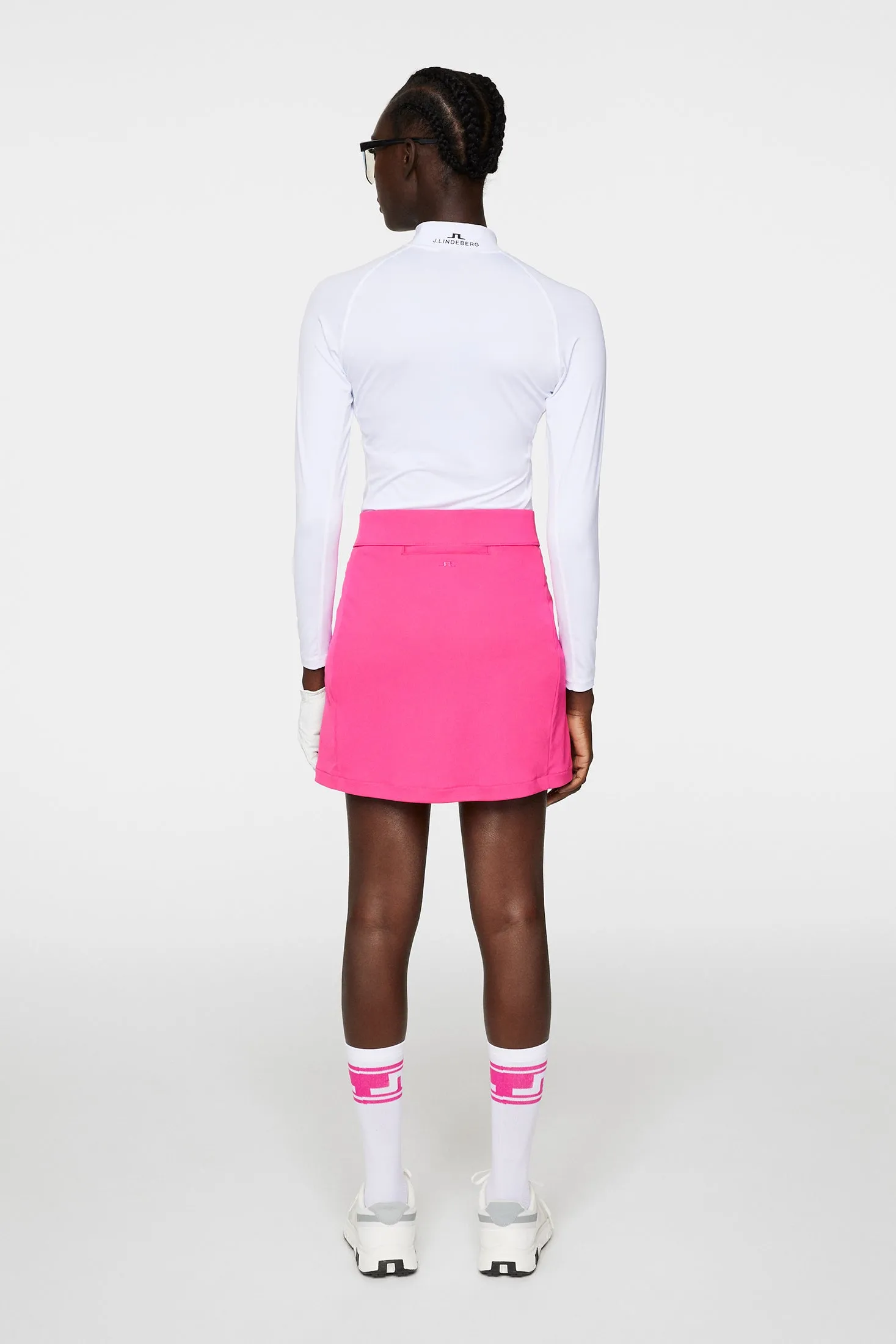 Amelie Mid Skirt / Pink Peacock