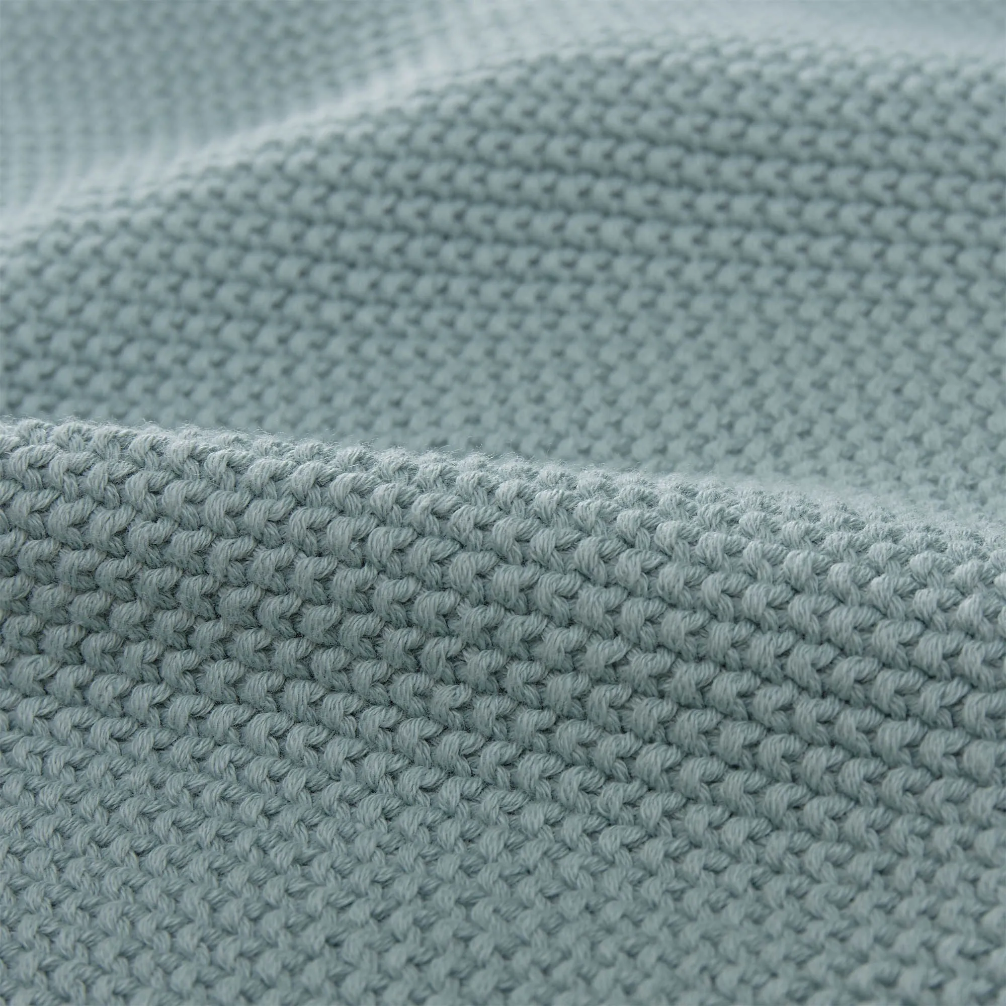 Antua Cotton Blanket [Green grey]