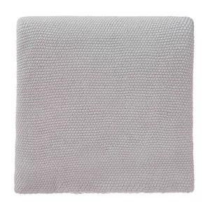 Antua Cotton Blanket [Silver grey]