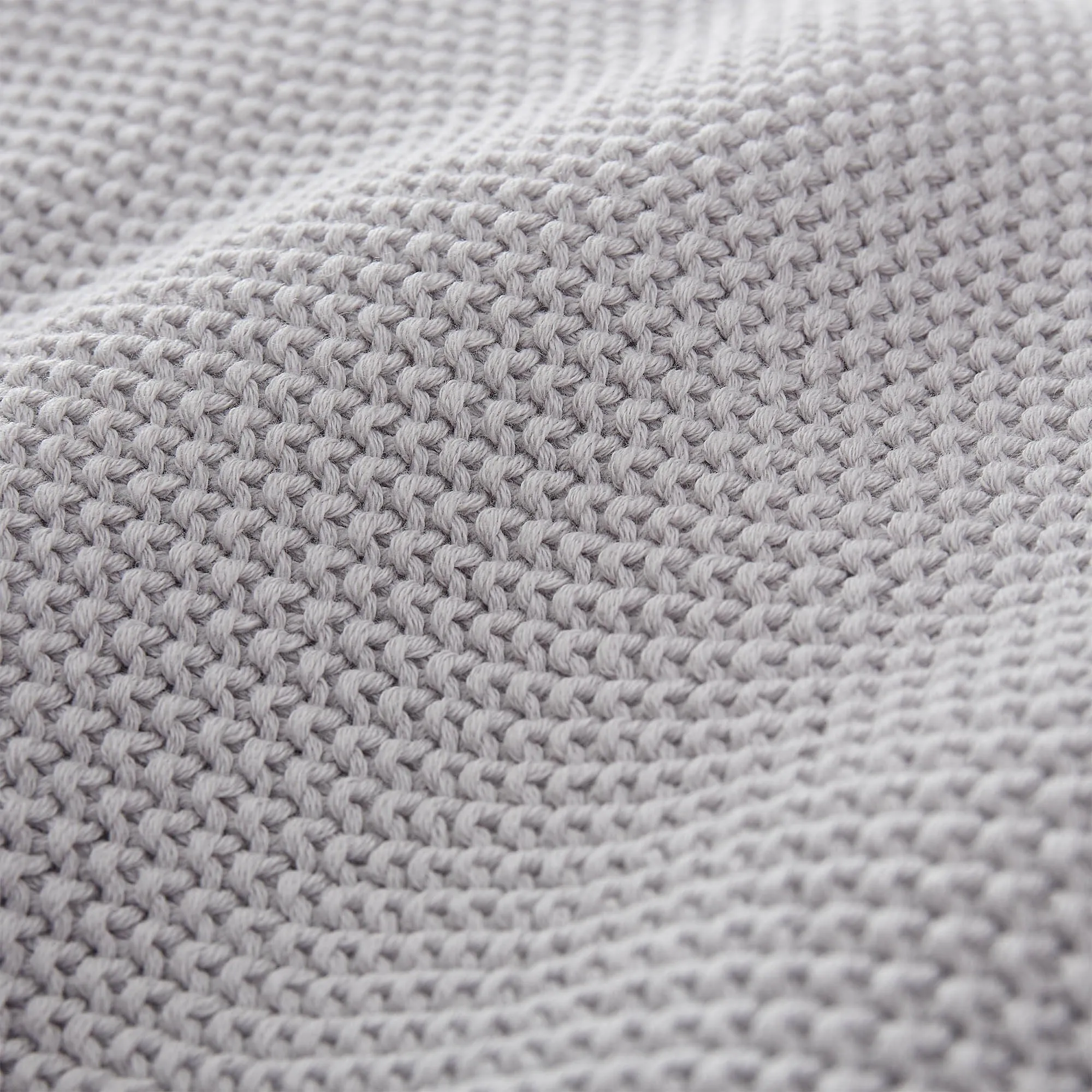 Antua Cotton Blanket [Silver grey]