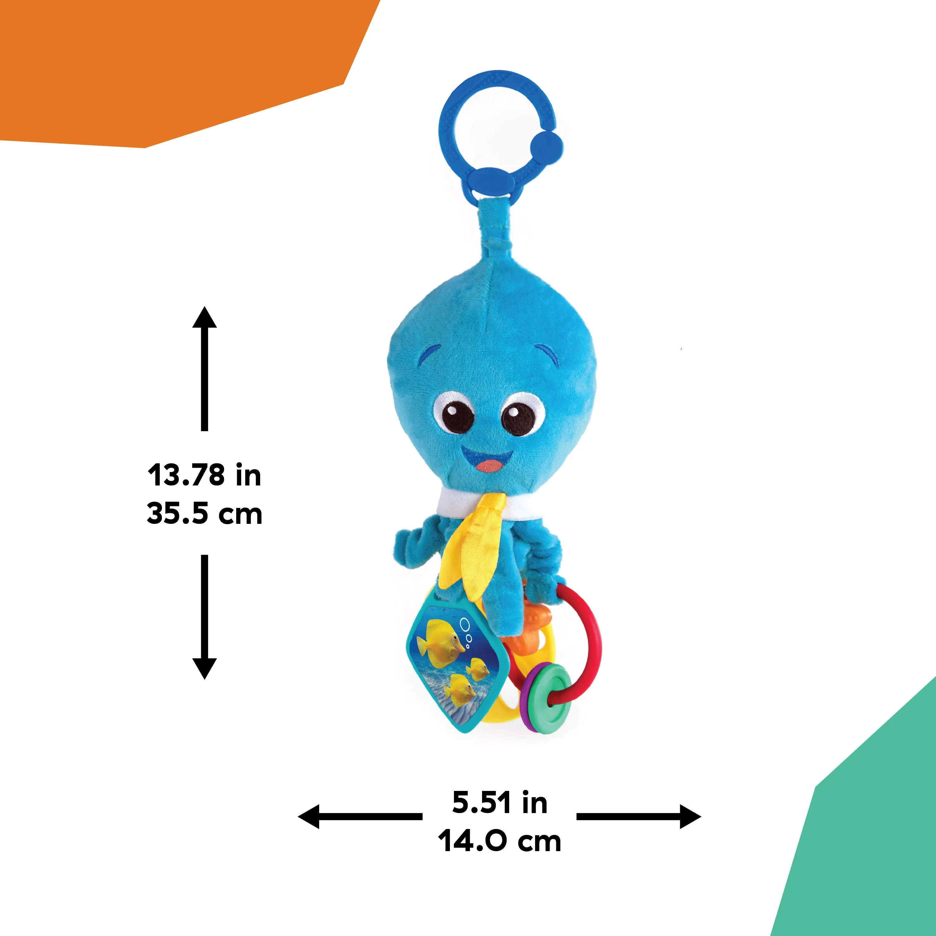 Baby Einstein Activity Arms Octopus Take-Along Plush Toy