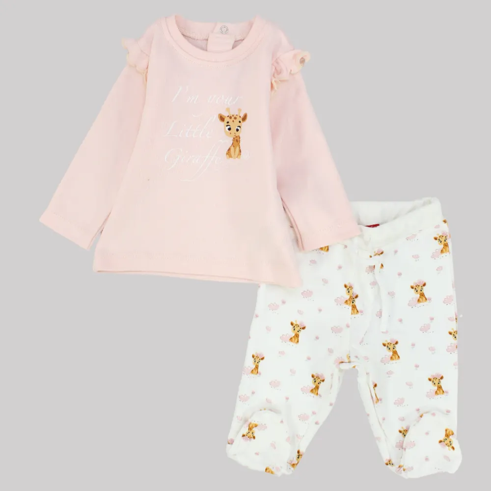 Baby Giraffe Long-Sleeved Pajama