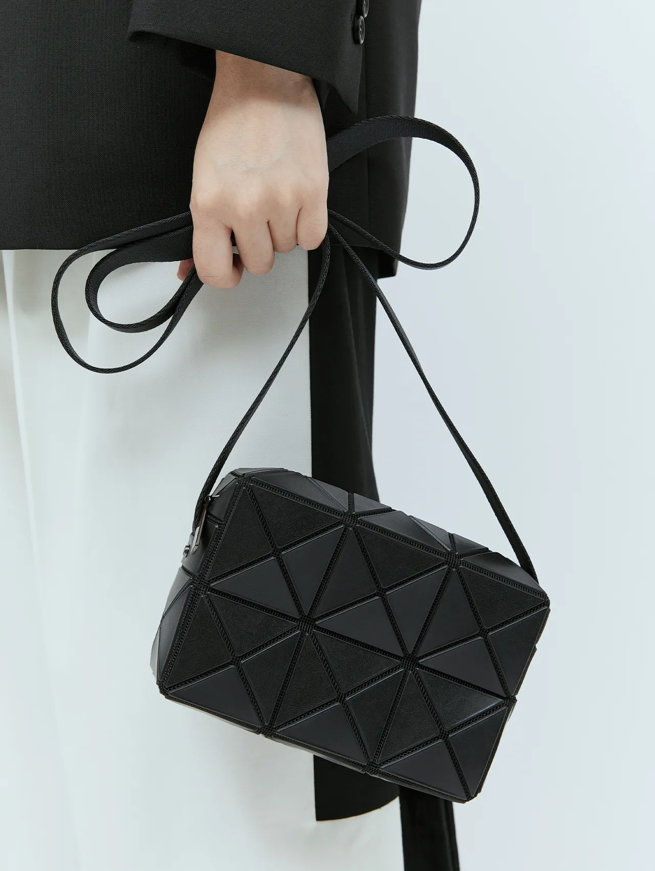 Bao Bao Issey Miyake Matte Black Cuboid Crossbody