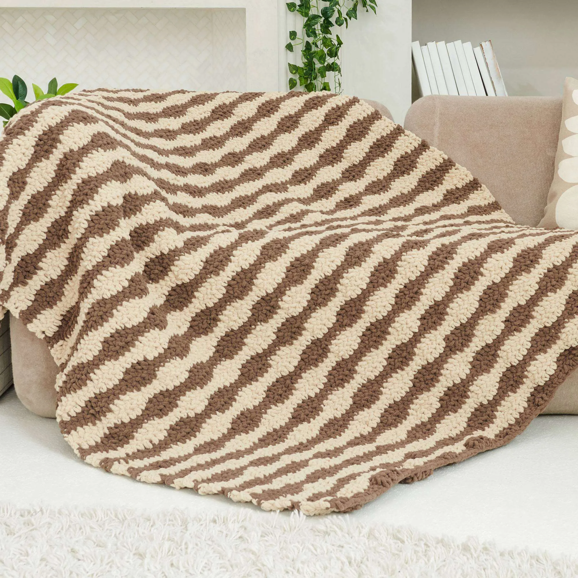 Bernat Calming Waves Crochet Blanket