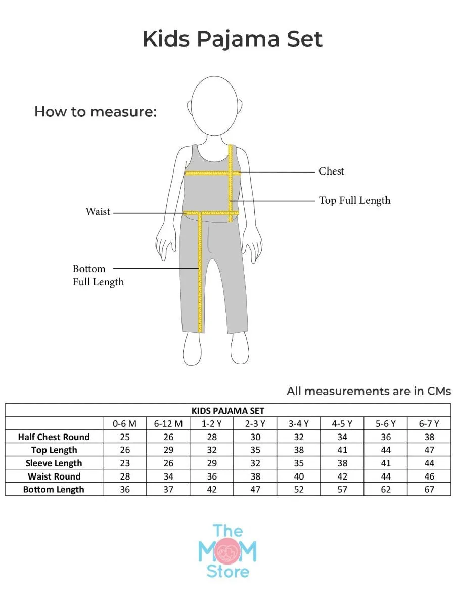 Combo of 3 Kids Pajama Sets - Option B