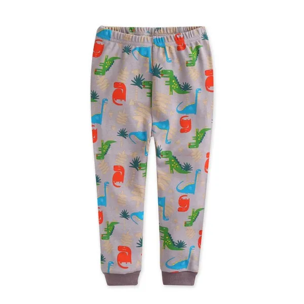 Dino King Grey Long Sleeve Pajamas