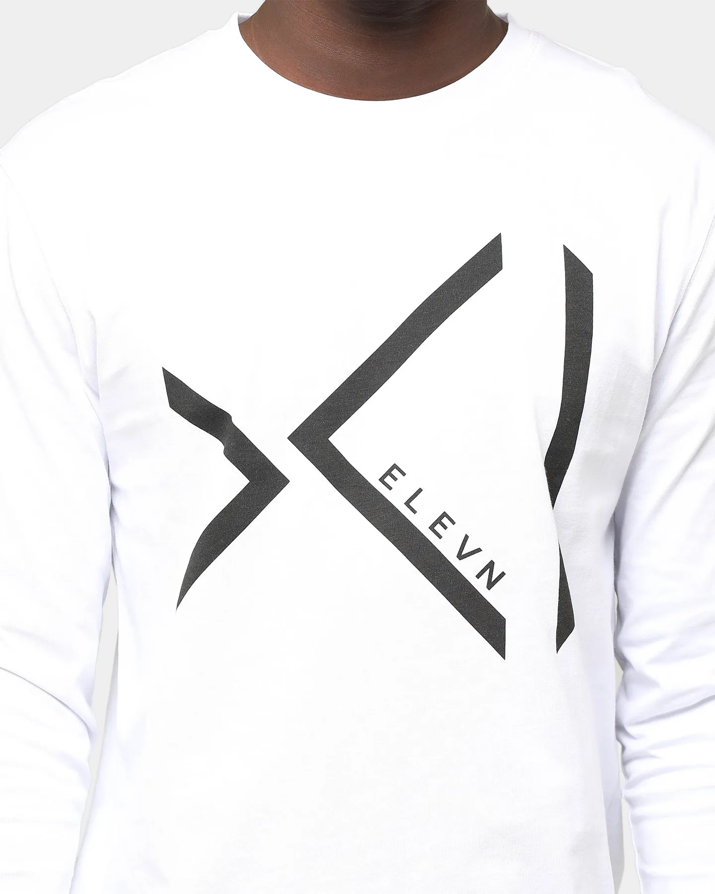 Elevn Clothing Co. XI Long Sleeve T-Shirt White