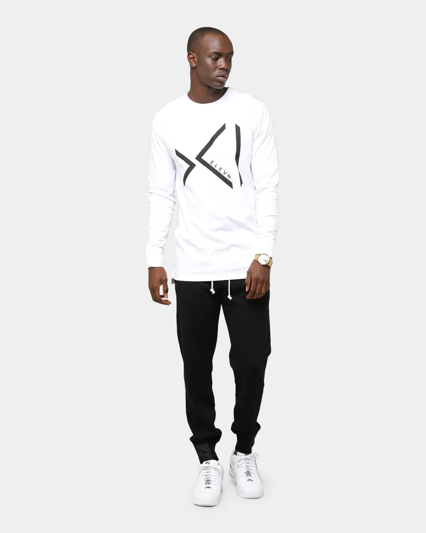 Elevn Clothing Co. XI Long Sleeve T-Shirt White