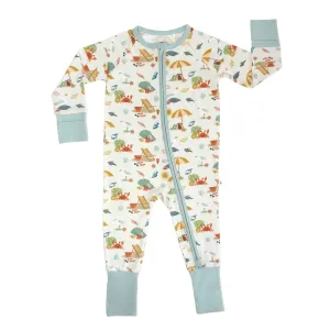 Emerson and Friends Beach Day Bamboo Convertible Baby Pajama