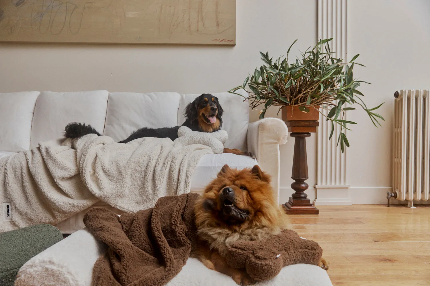 Faux Fur Pet Blanket - Coffee