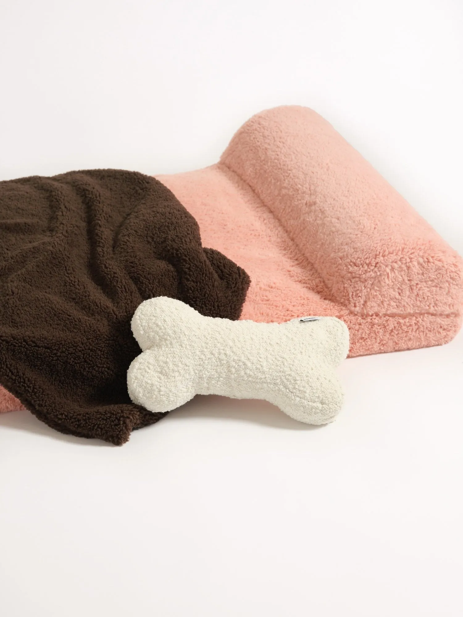 Faux Fur Pet Blanket - Coffee