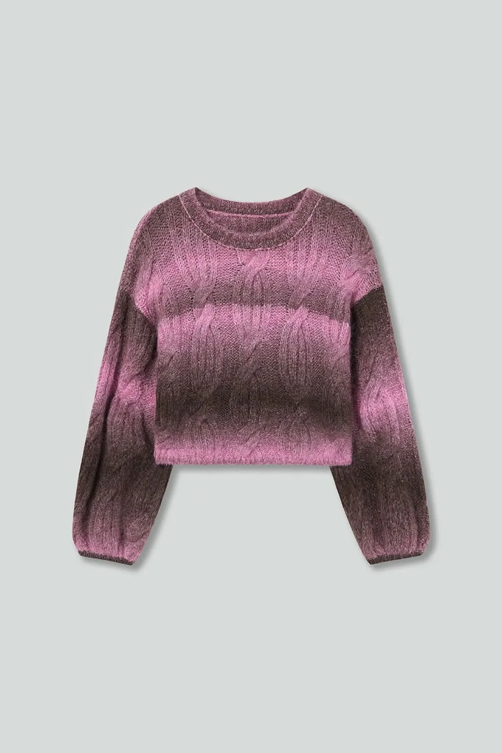 Gradient Cropped Sweater