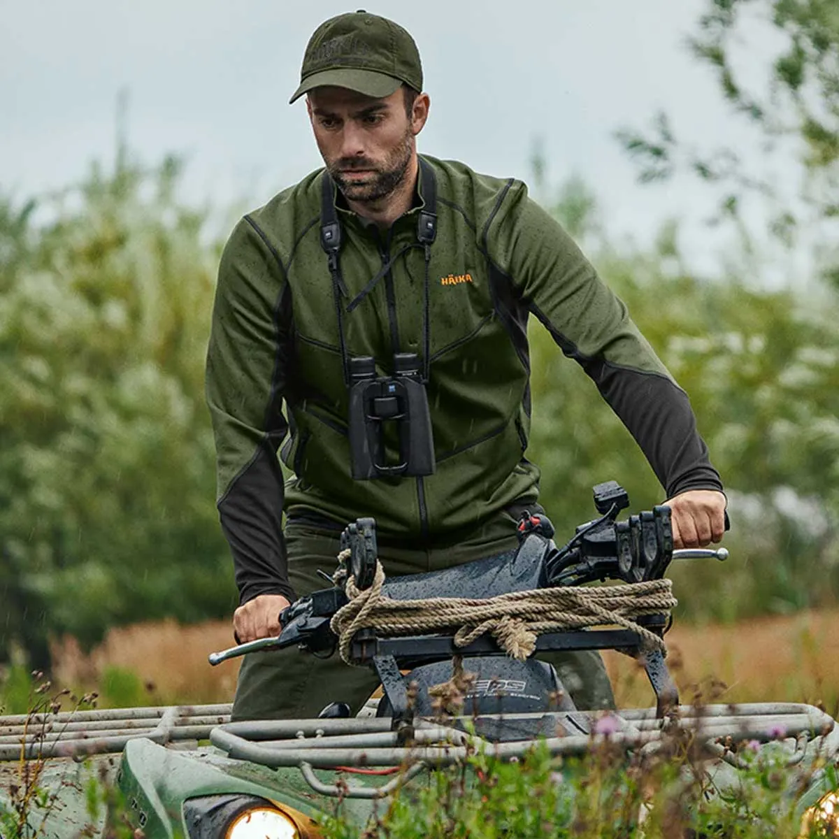 HARKILA Scandinavian Fleece Jacket - Mens - Duffel Green & Black