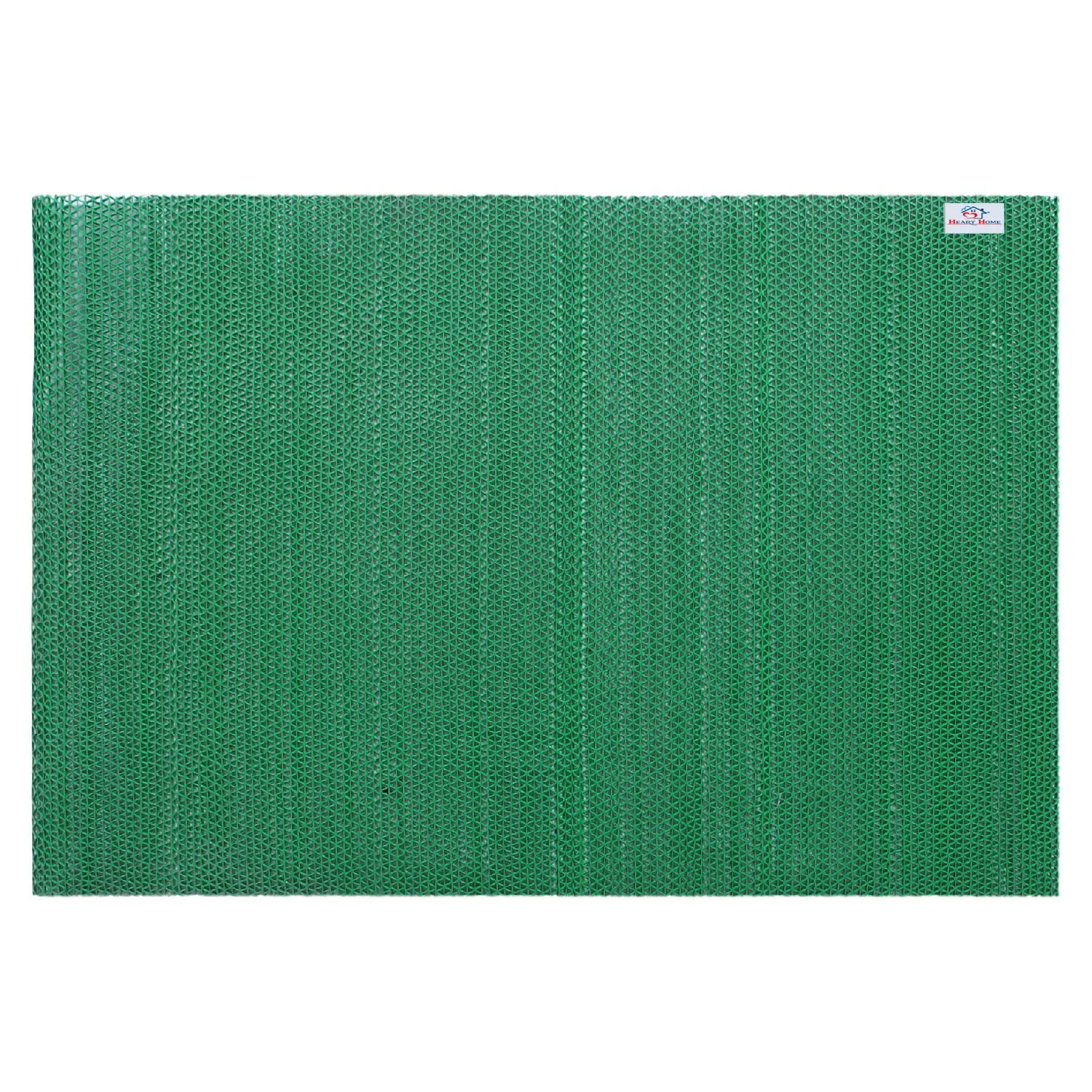 Heart Home Rubber Waterproof Anti-Skid Swimming Pool Mat|Shower Mat|Rainmat for Entrance Area,Bathroom,2 x 8 Feet (Green)