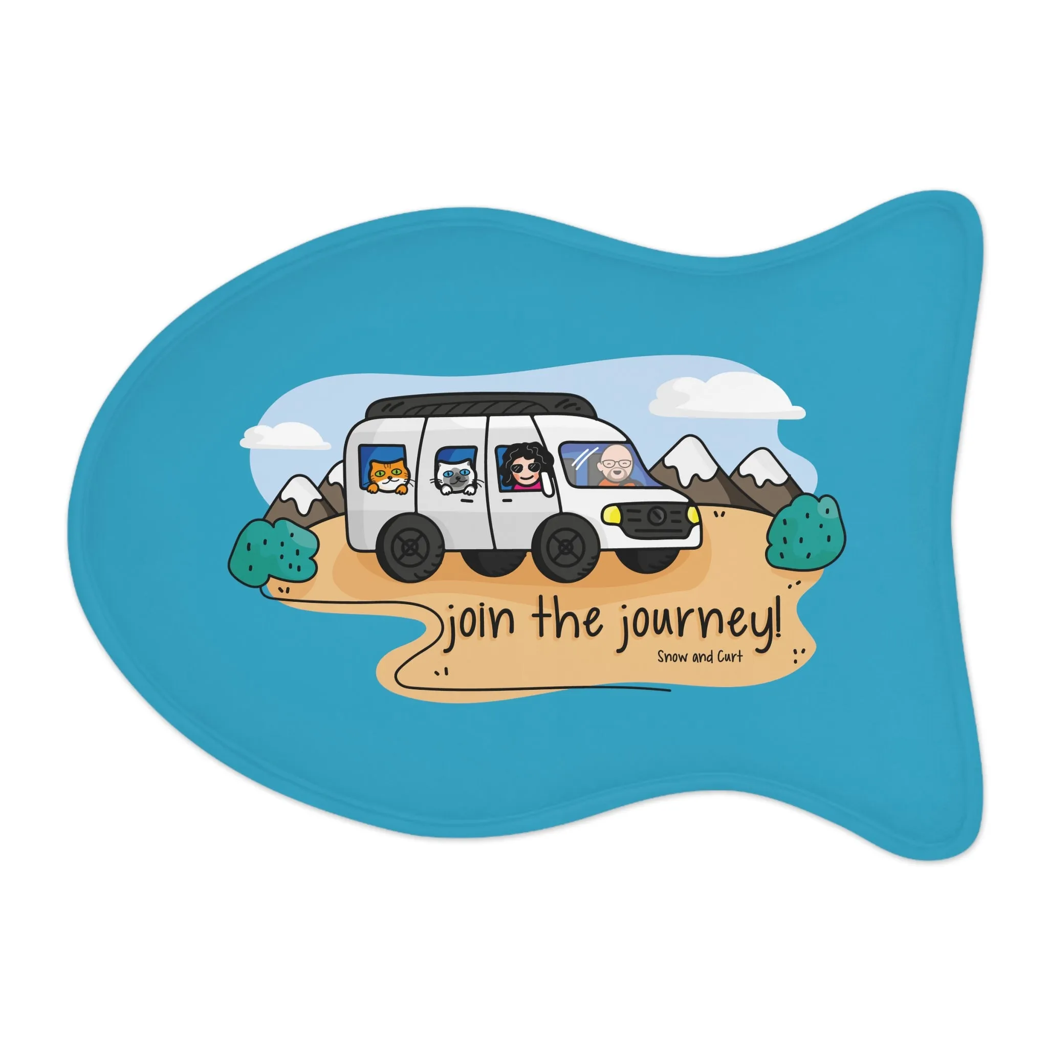 Join The Journey Pet Feeding Mats