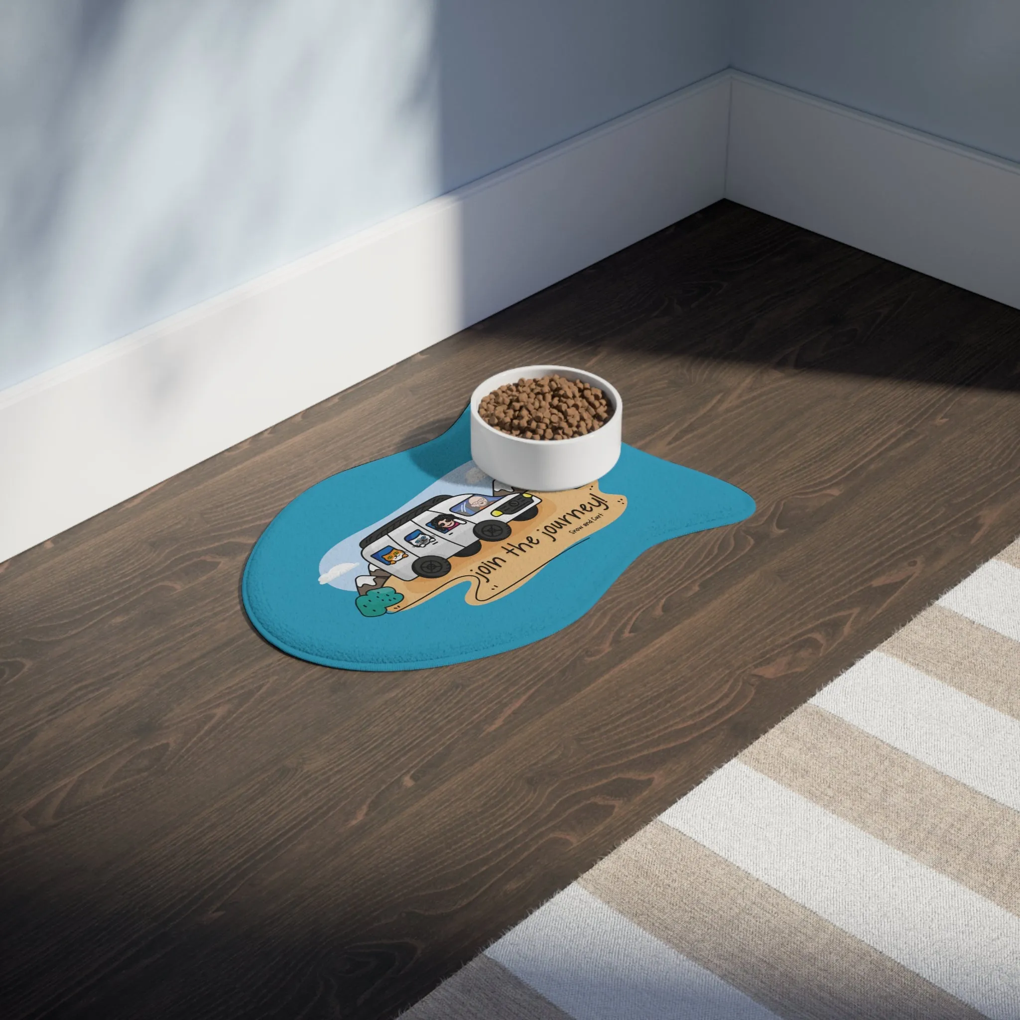 Join The Journey Pet Feeding Mats