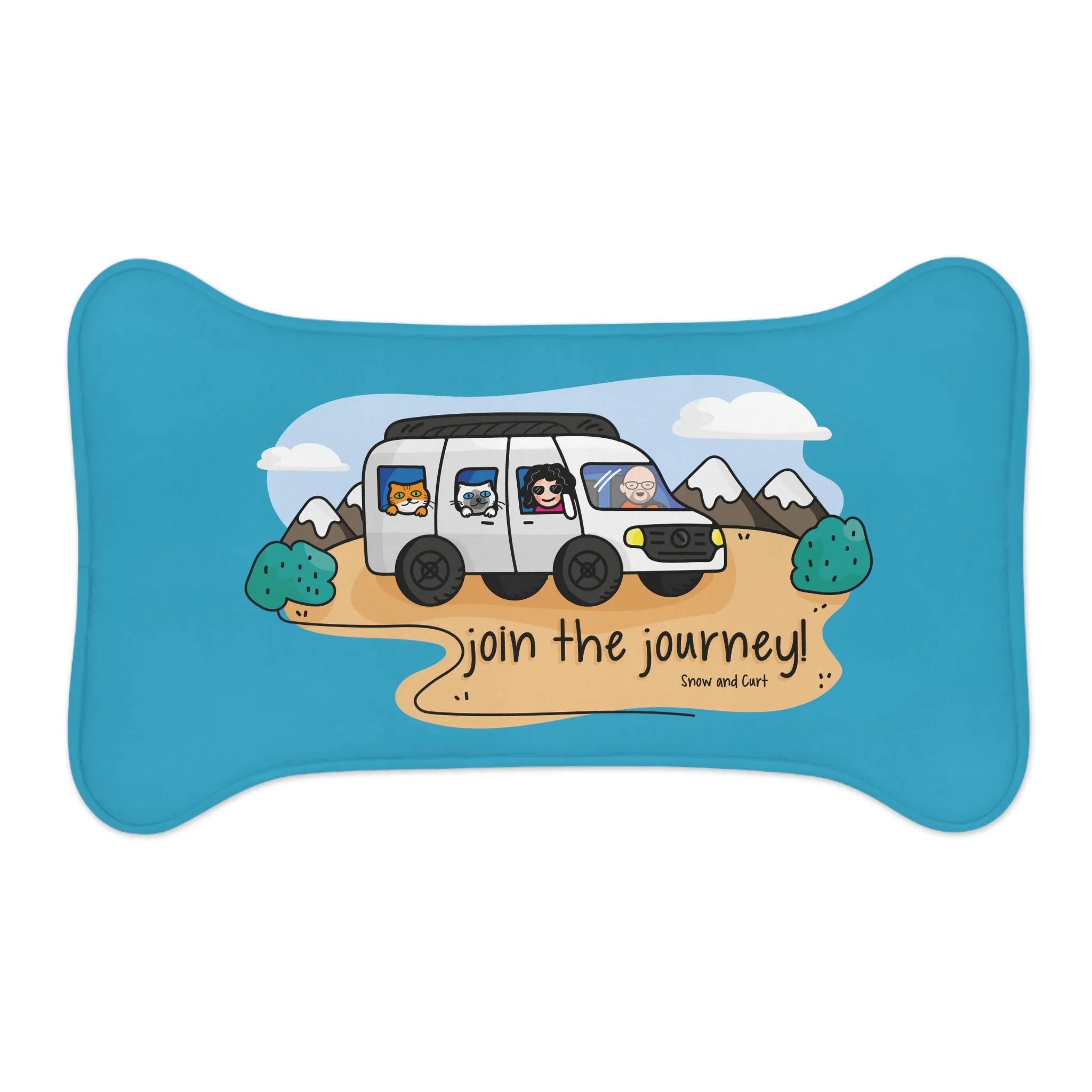 Join The Journey Pet Feeding Mats