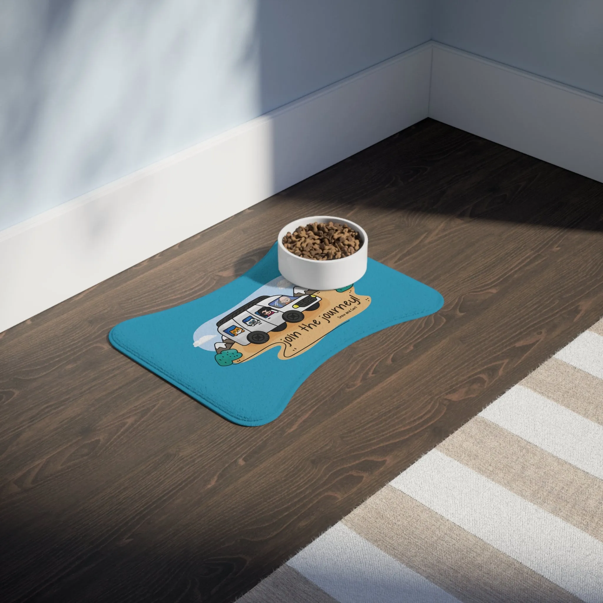 Join The Journey Pet Feeding Mats