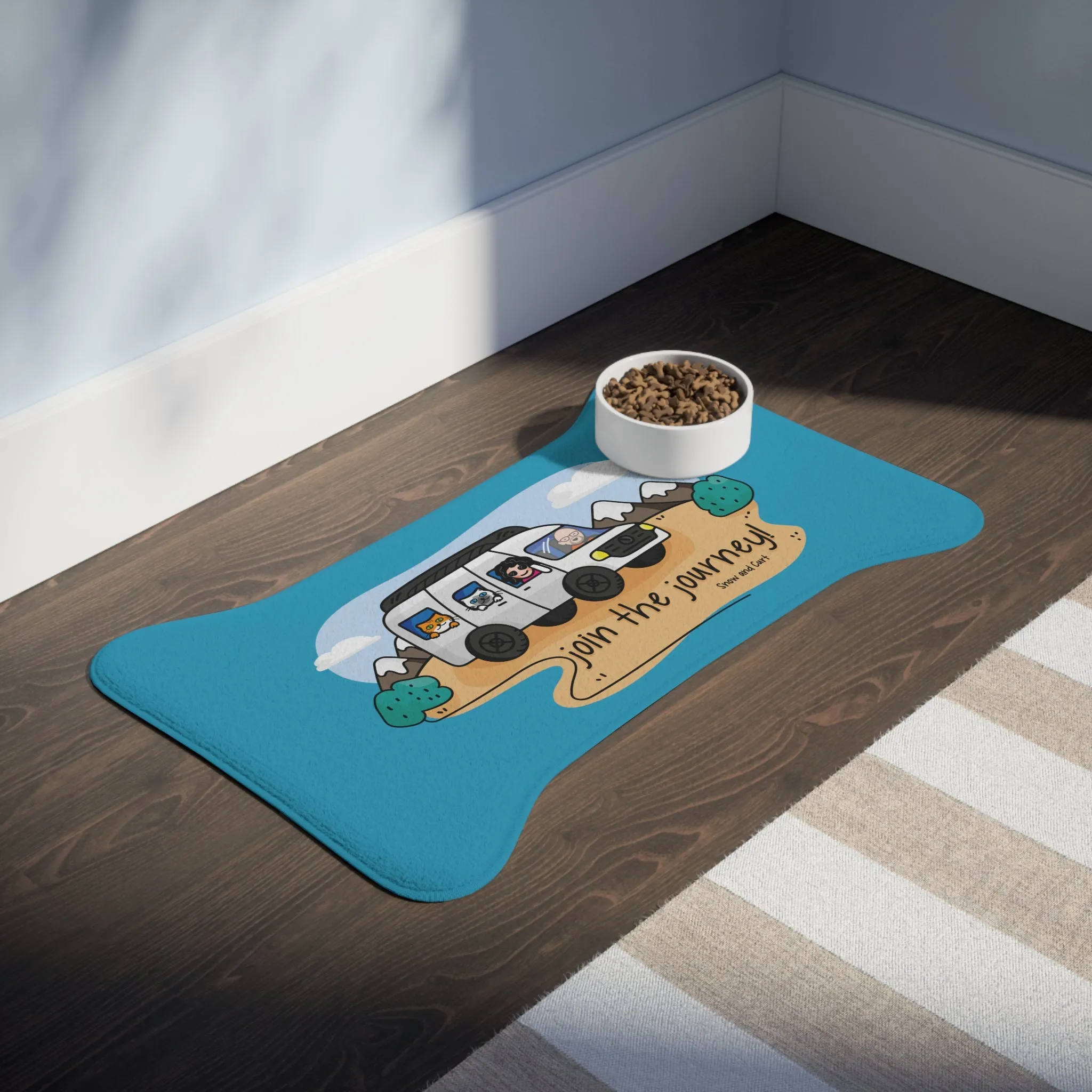 Join The Journey Pet Feeding Mats