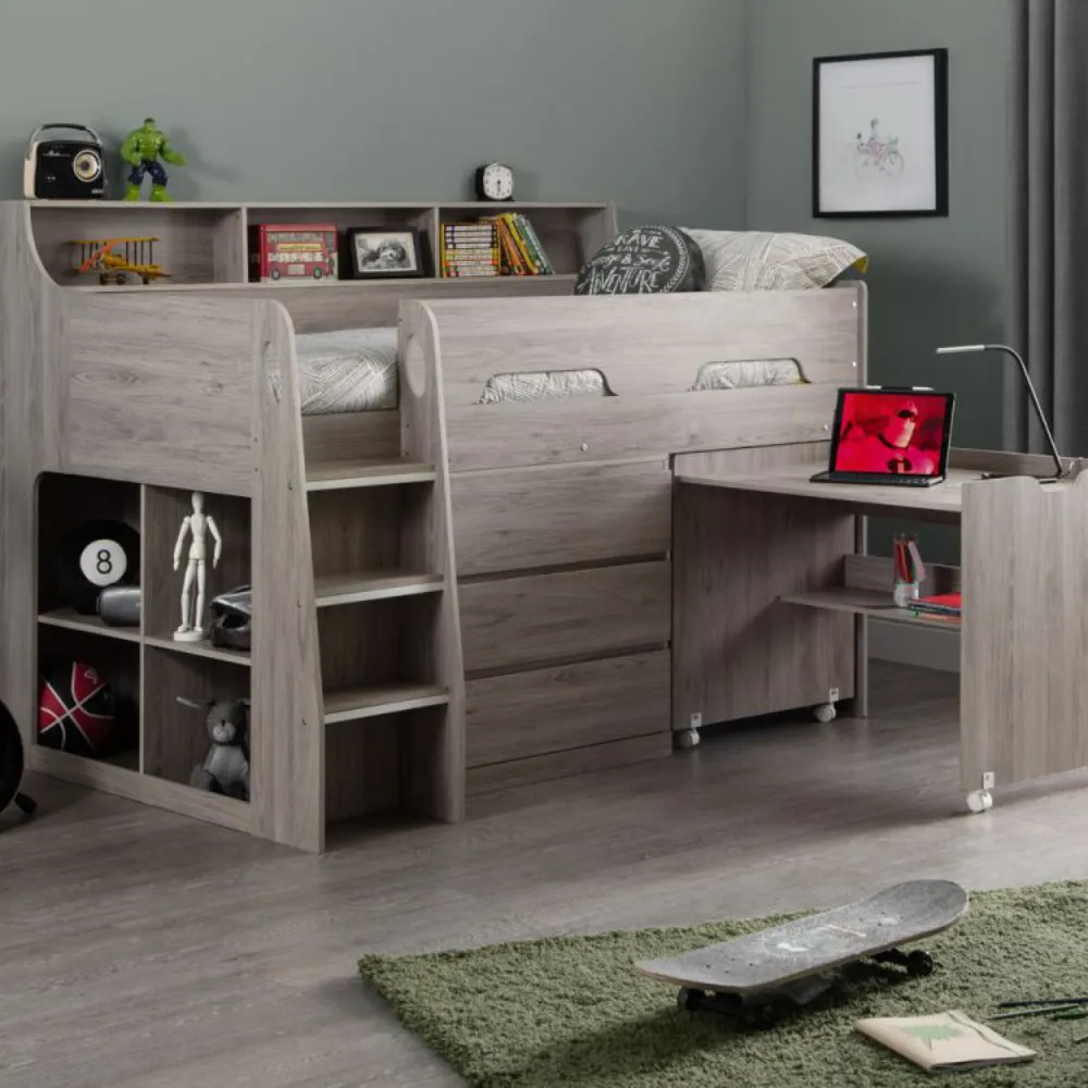 Jupiter Mid Sleeper - Grey Oak