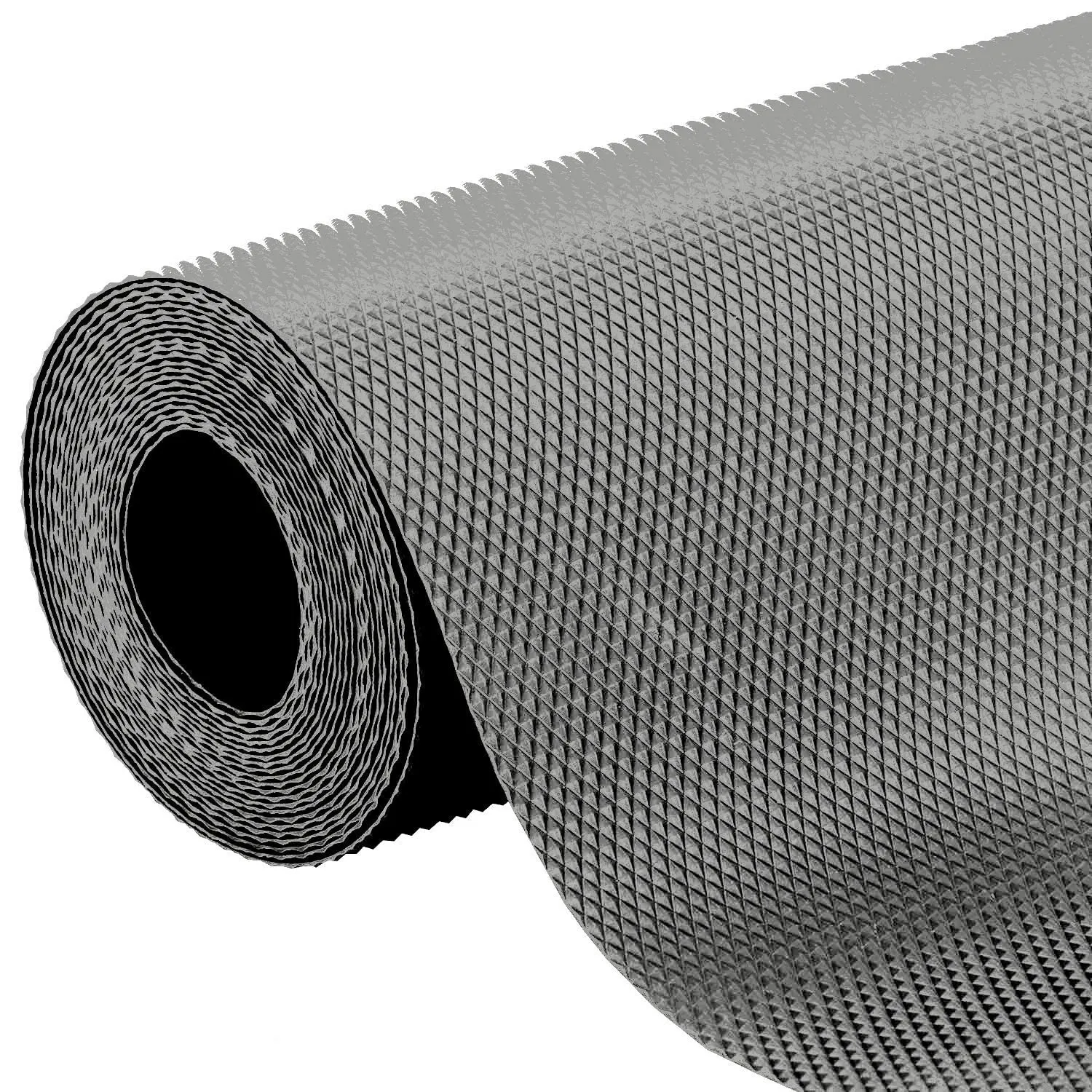 Kuber Industries 2 Pieces Multipurpose Textured Super Strong Anti-Slip Mat Liner,Size 45X500 Cm (5 Meter Roll, Grey) - CTKTC40250