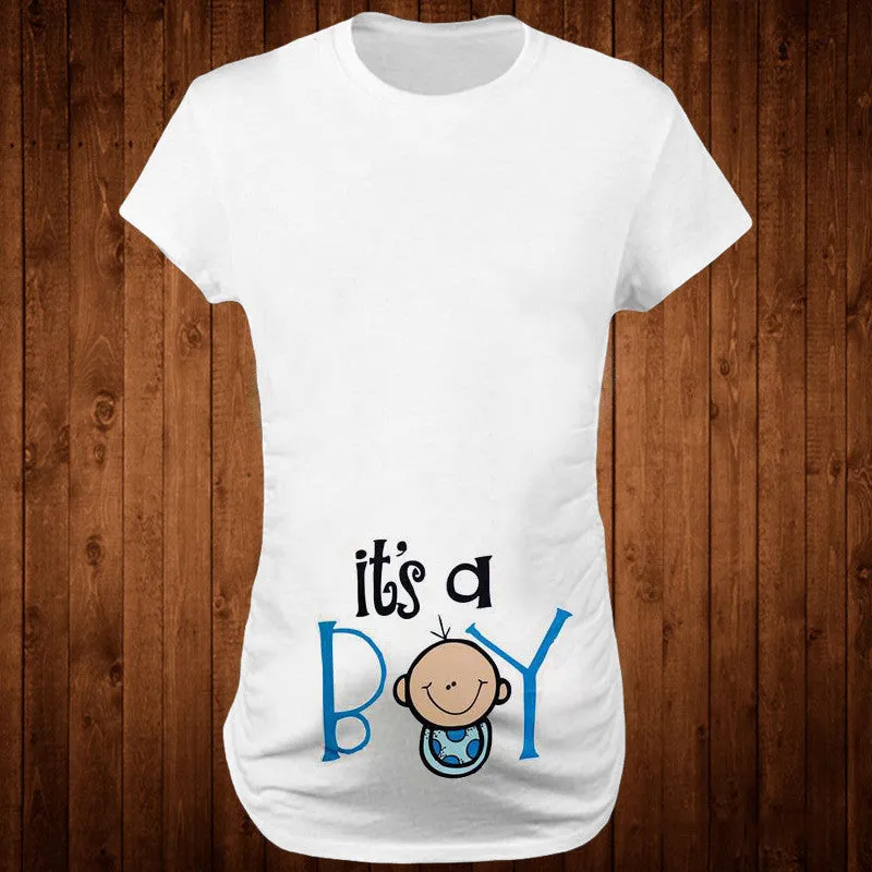 Little Gigglers World Slim Maternity Funny Tops