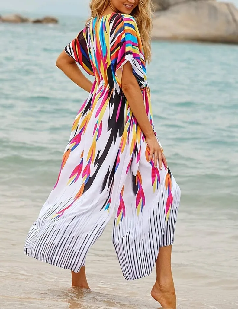 Loose Colorful Bathing Suit Cover Ups