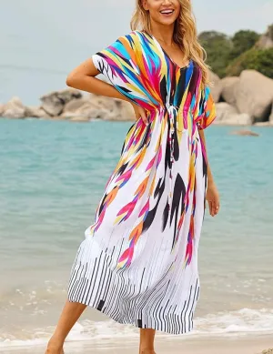 Loose Colorful Bathing Suit Cover Ups