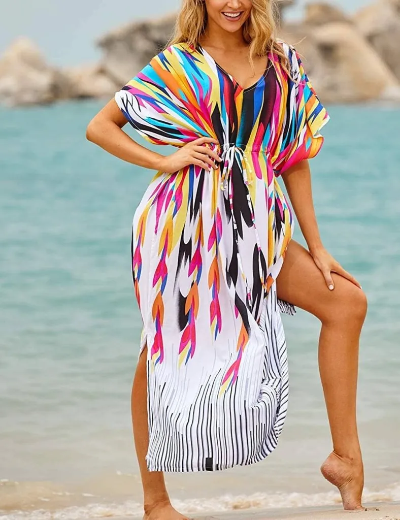 Loose Colorful Bathing Suit Cover Ups