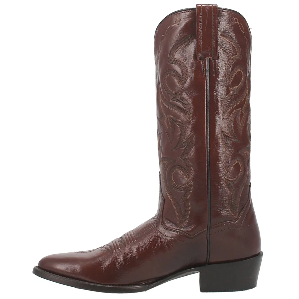 Milwaukee Embroidered Round Toe Cowboy Boots