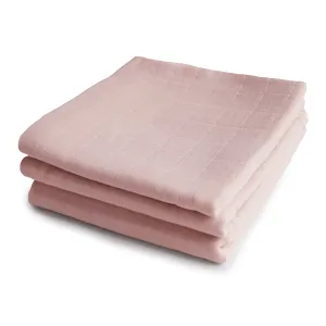 Muslin Cloths 3-Pack (Blush)