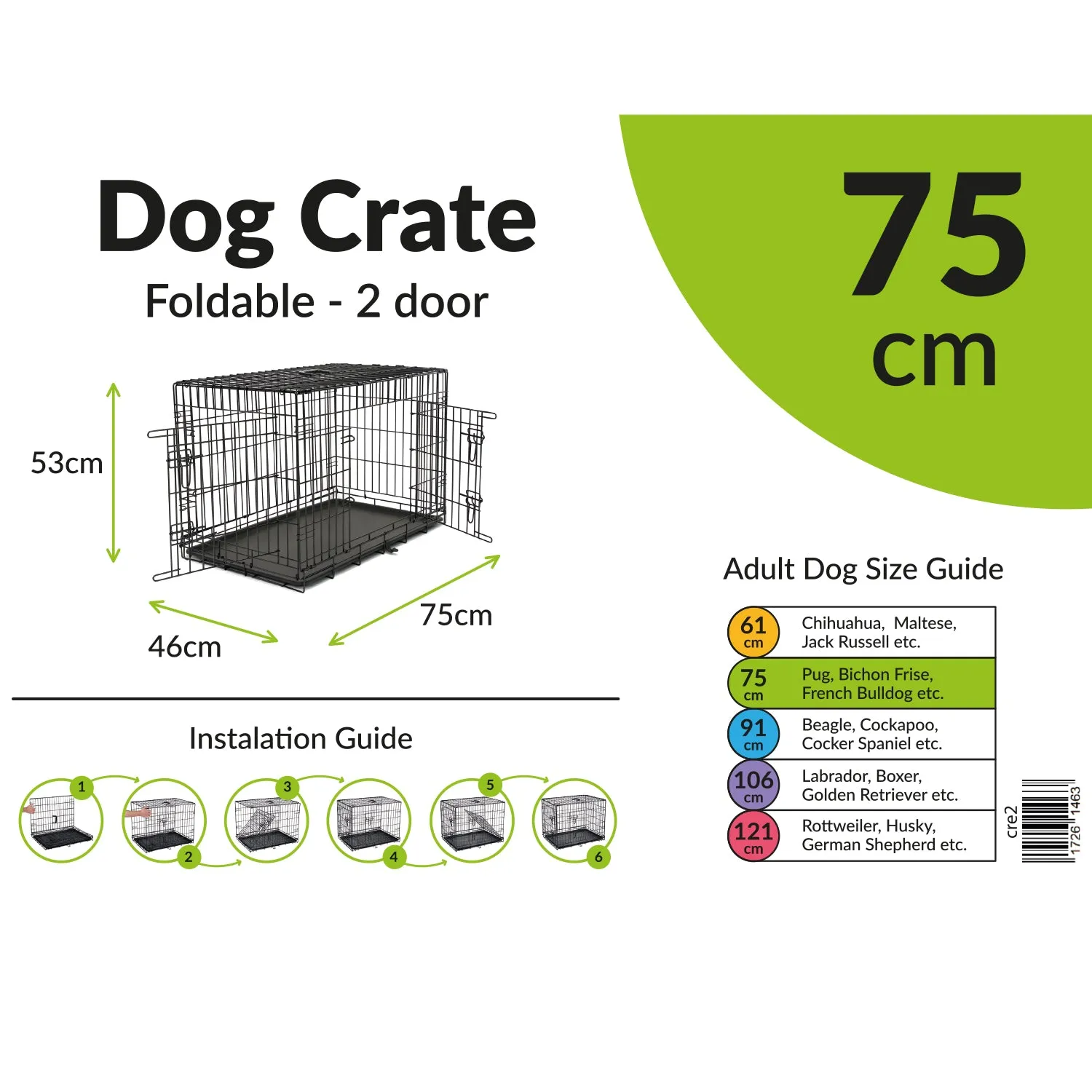 Petstop Essentials - Wire Dog Crate