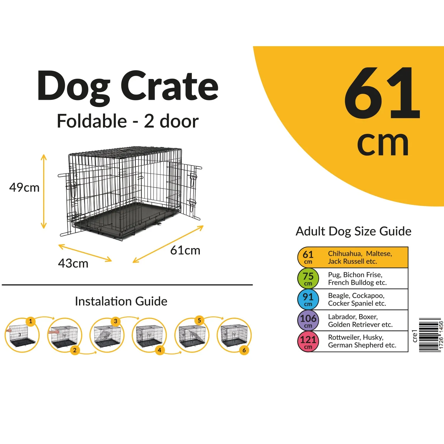 Petstop Essentials - Wire Dog Crate