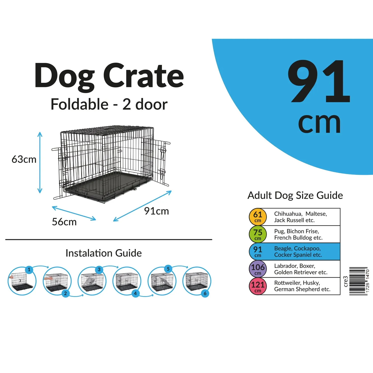 Petstop Essentials - Wire Dog Crate