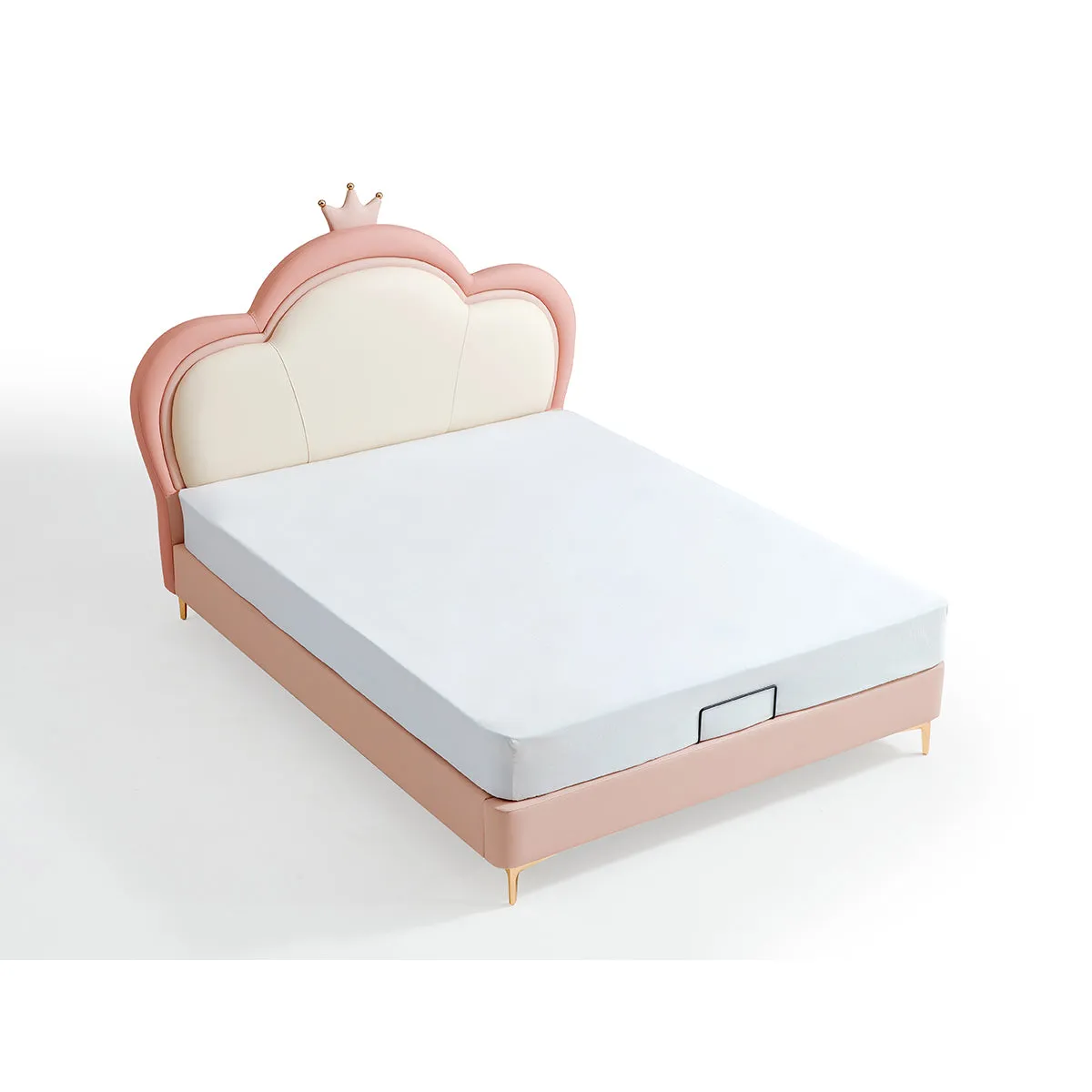 Pink Cloud Princess Bed with Mattress