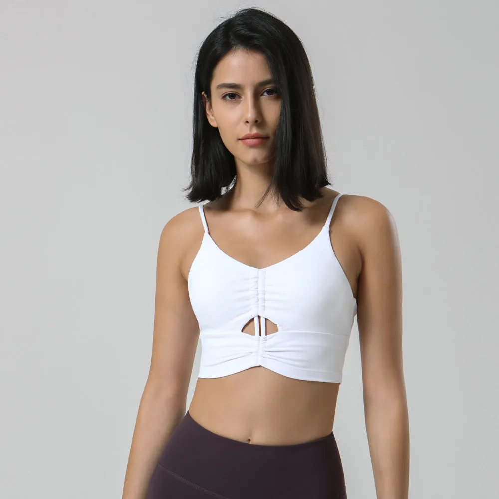 Pleated Hollow-Out Wholesale Crop Tank Tops Wholesale Activewear For St. Patrick'S Day