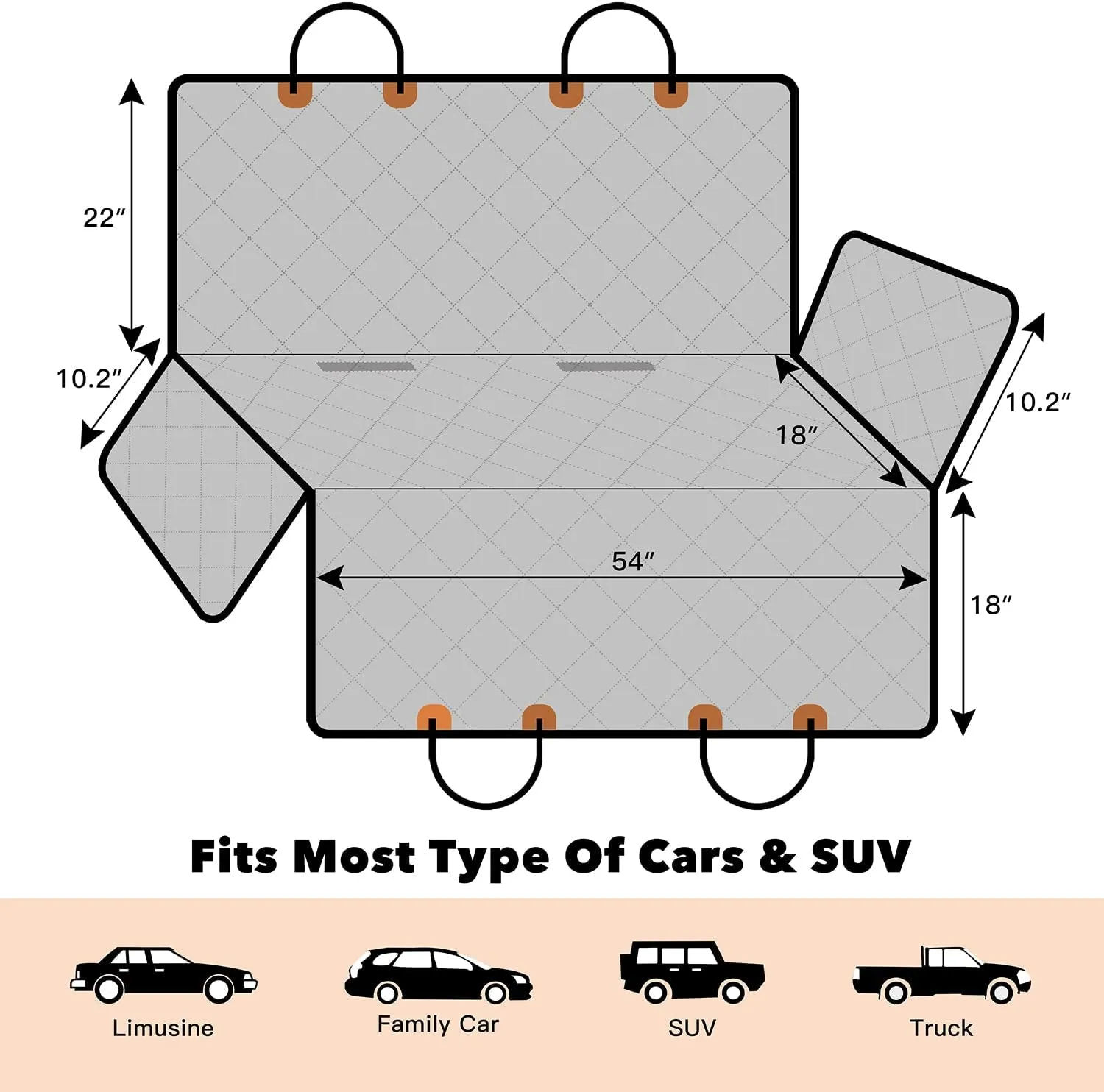 "Ultimate Waterproof Dog Car Seat Cover: Protect Your Car and Pamper Your Pooch in Style!"