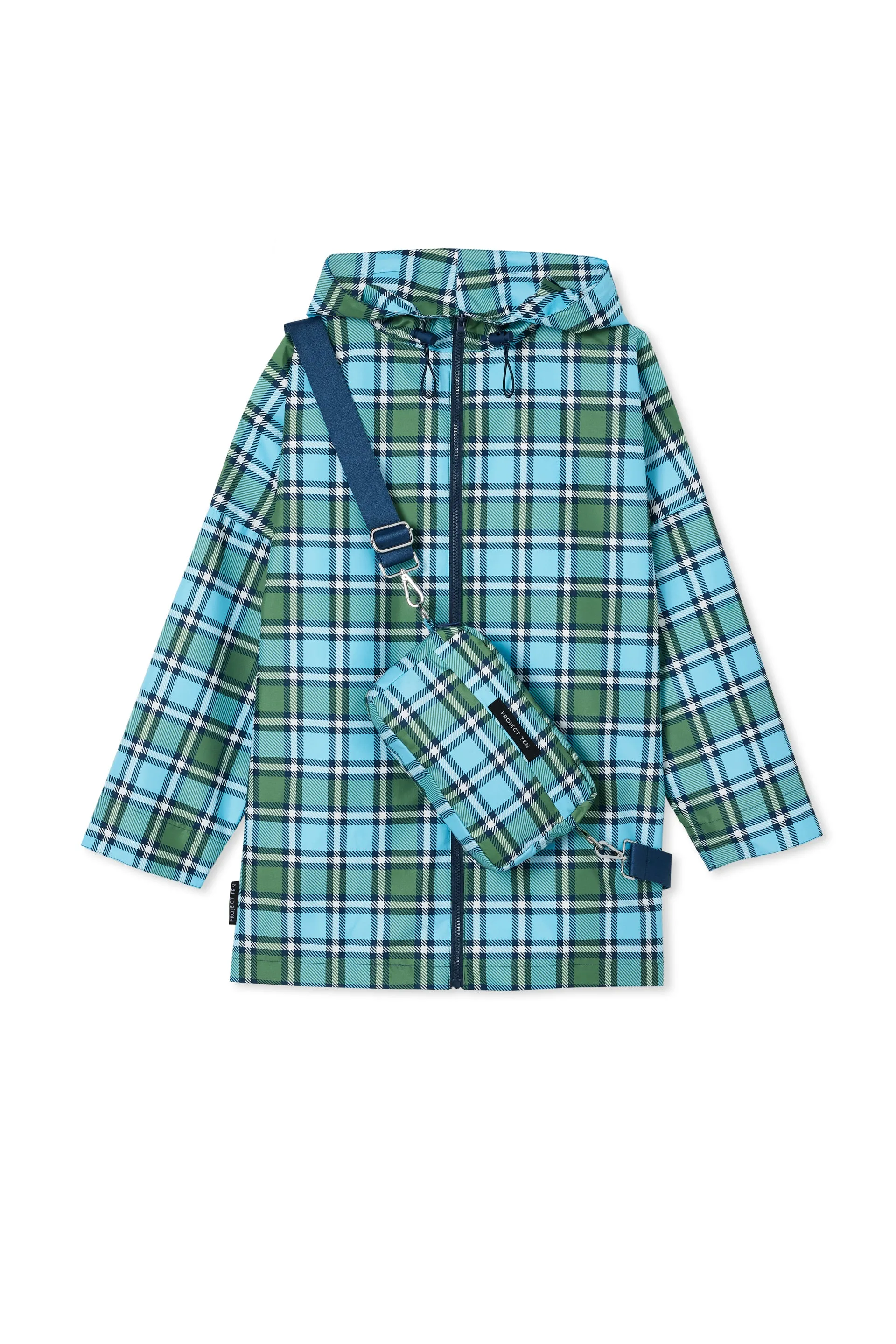 Raincoat in Cross Body Bag - Tartan