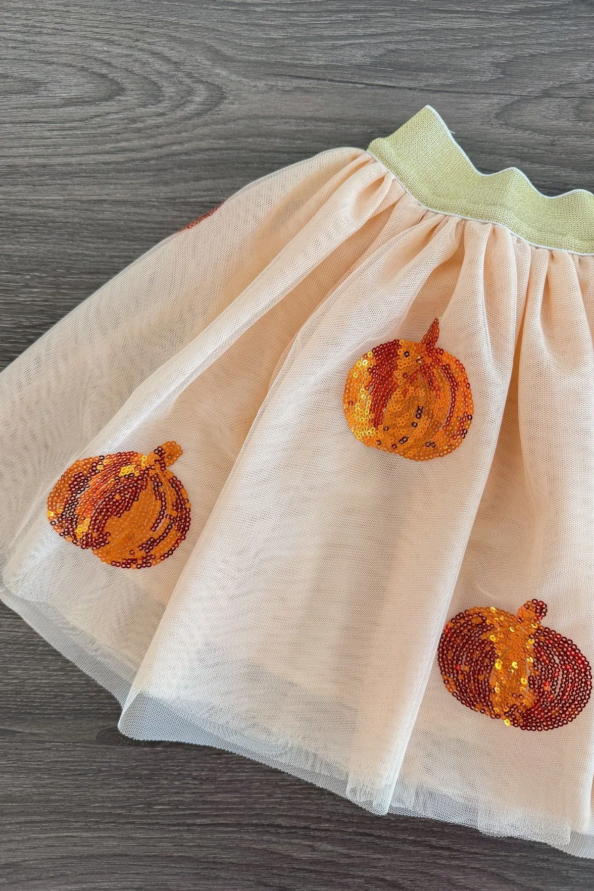 Sequin Pumpkin Tutu Skirt