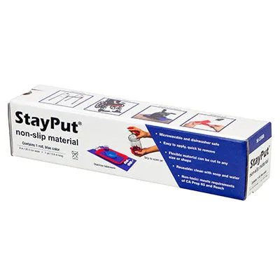 StayPut non-slip material, 8" x 10 yd roll, blue